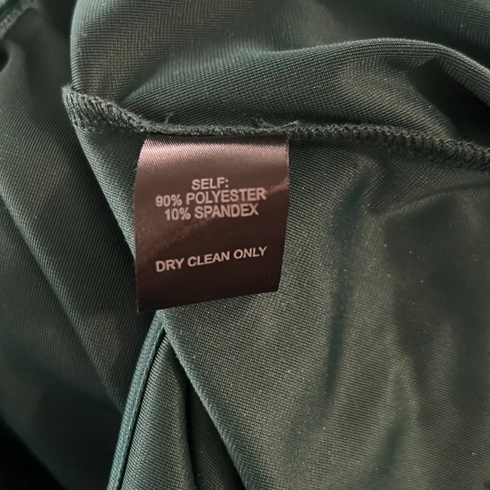 Lulus teal green velvet high-low wrap dress size S - Picture 4 of 8